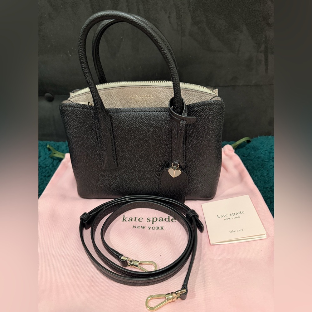 Kate Spade Margaux Mini Satchel Black/Warm Taupe